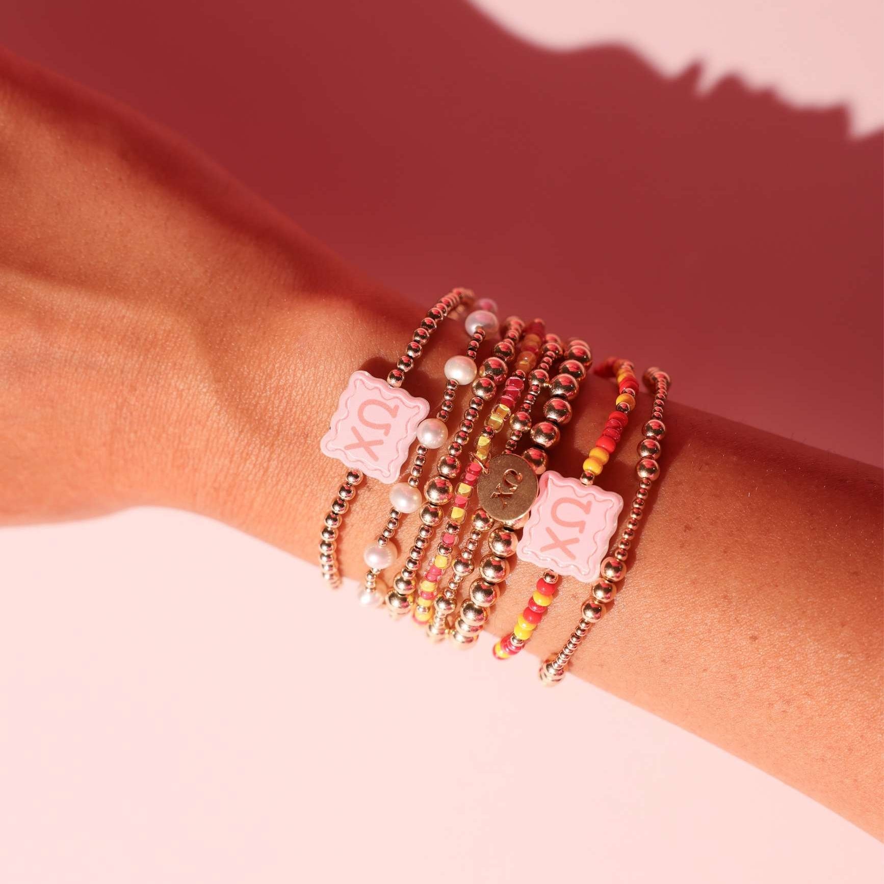 Chi Omega Charm Bracelet