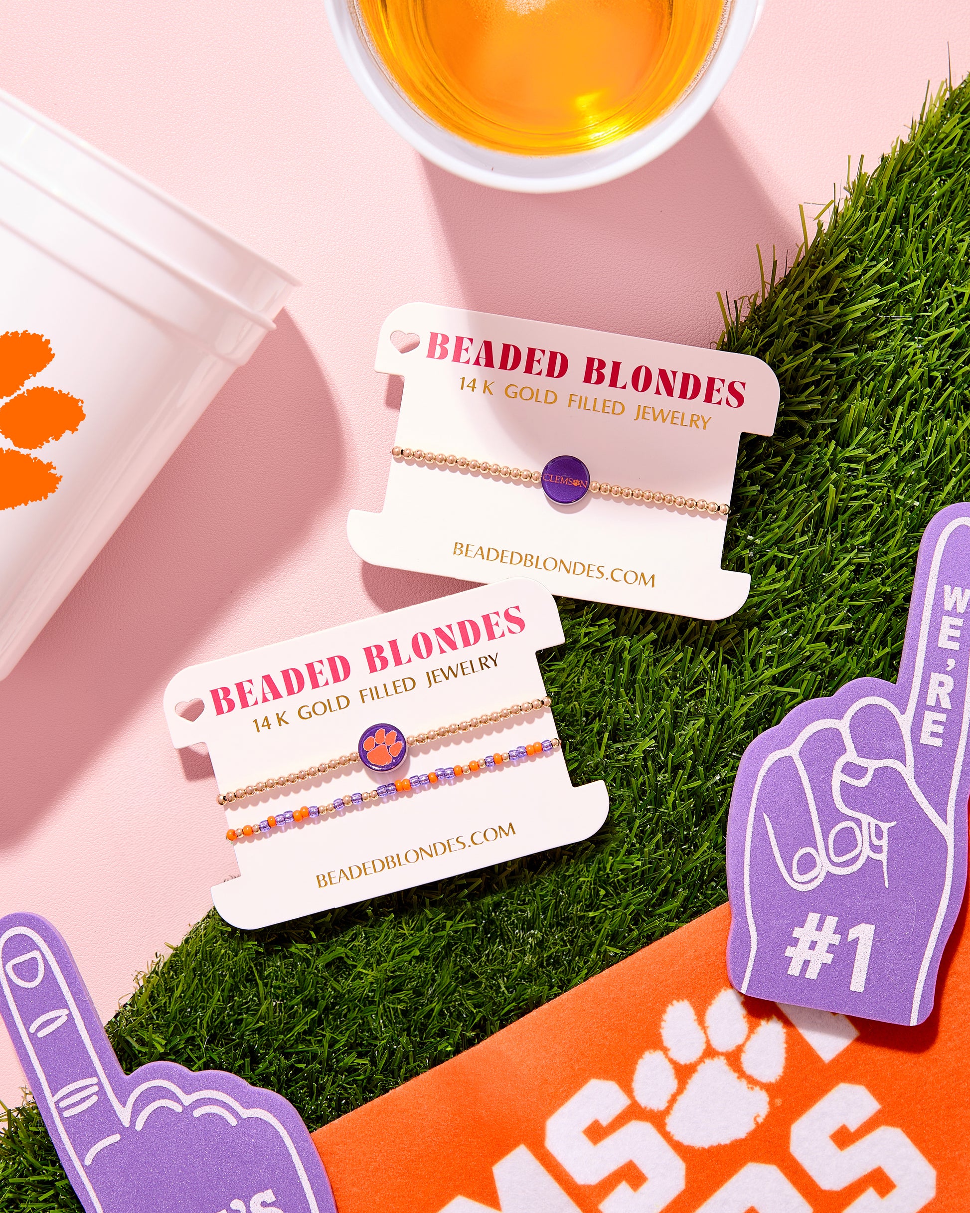 Clemson/Tigers Logo Bow Stack of 3