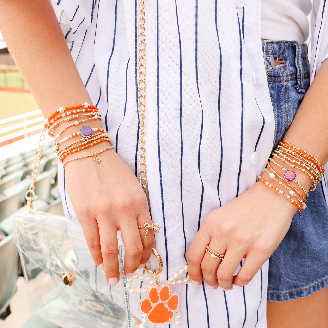 Clemson Bag & Boot Charm