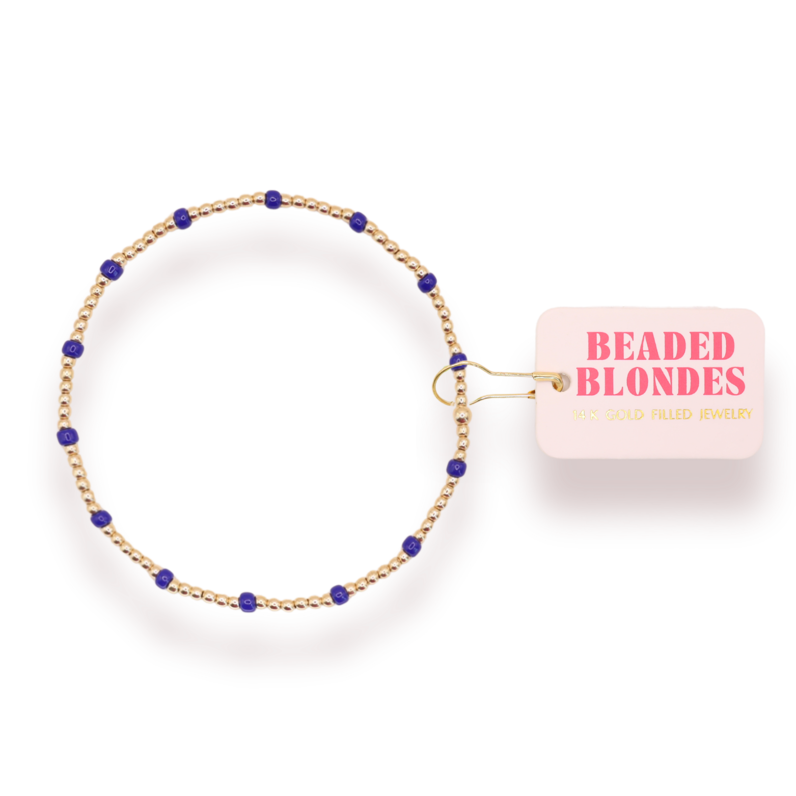 Cobalt Blue Dainty Poppi Bracelet