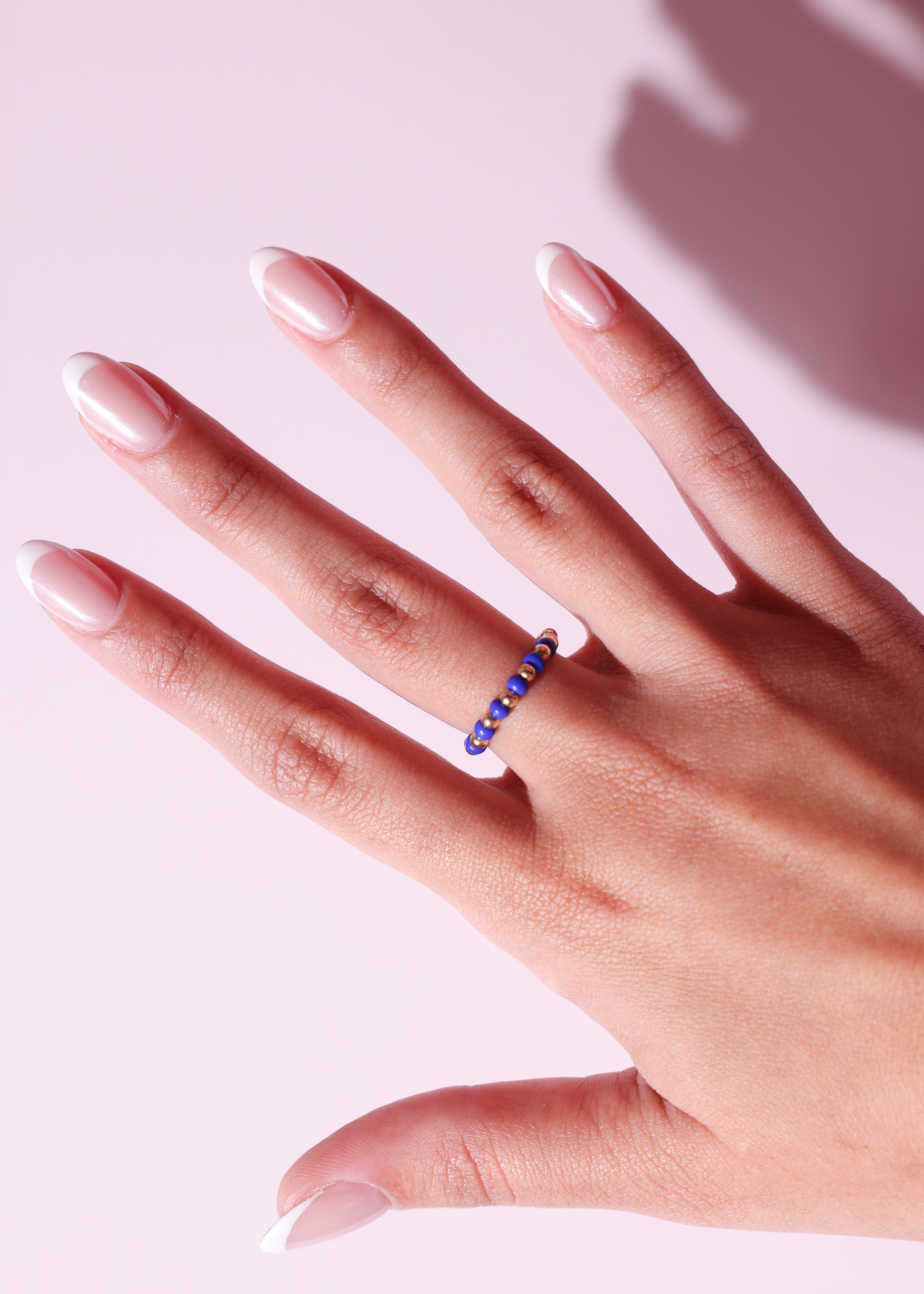 The Poppi Ring in Cobalt Blue