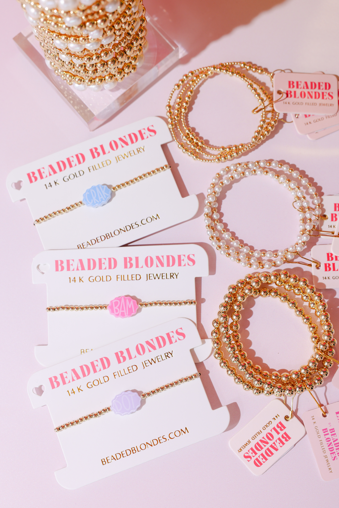 Dot Bracelet on Gold