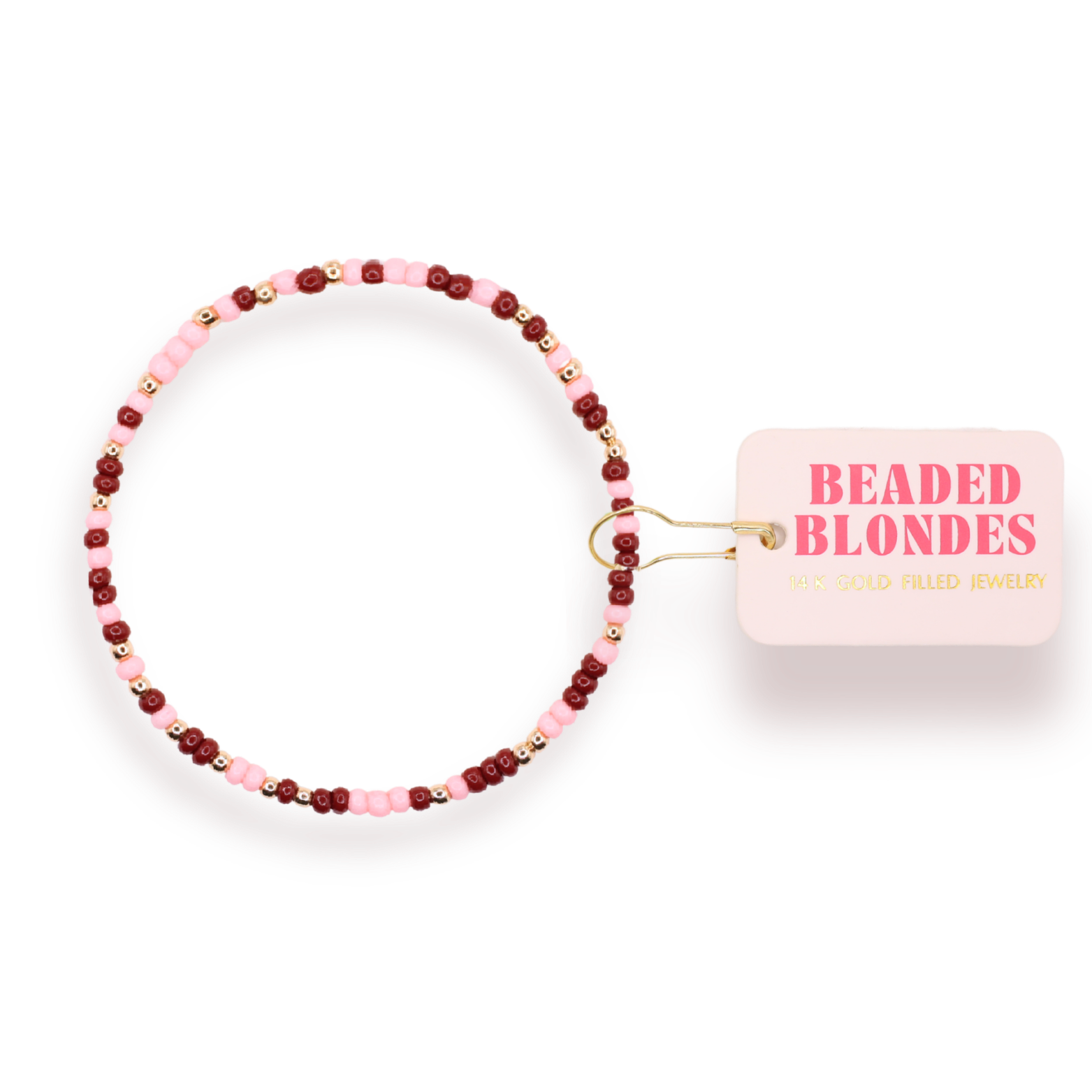 Cranberry Blush Sprinkle Bracelet