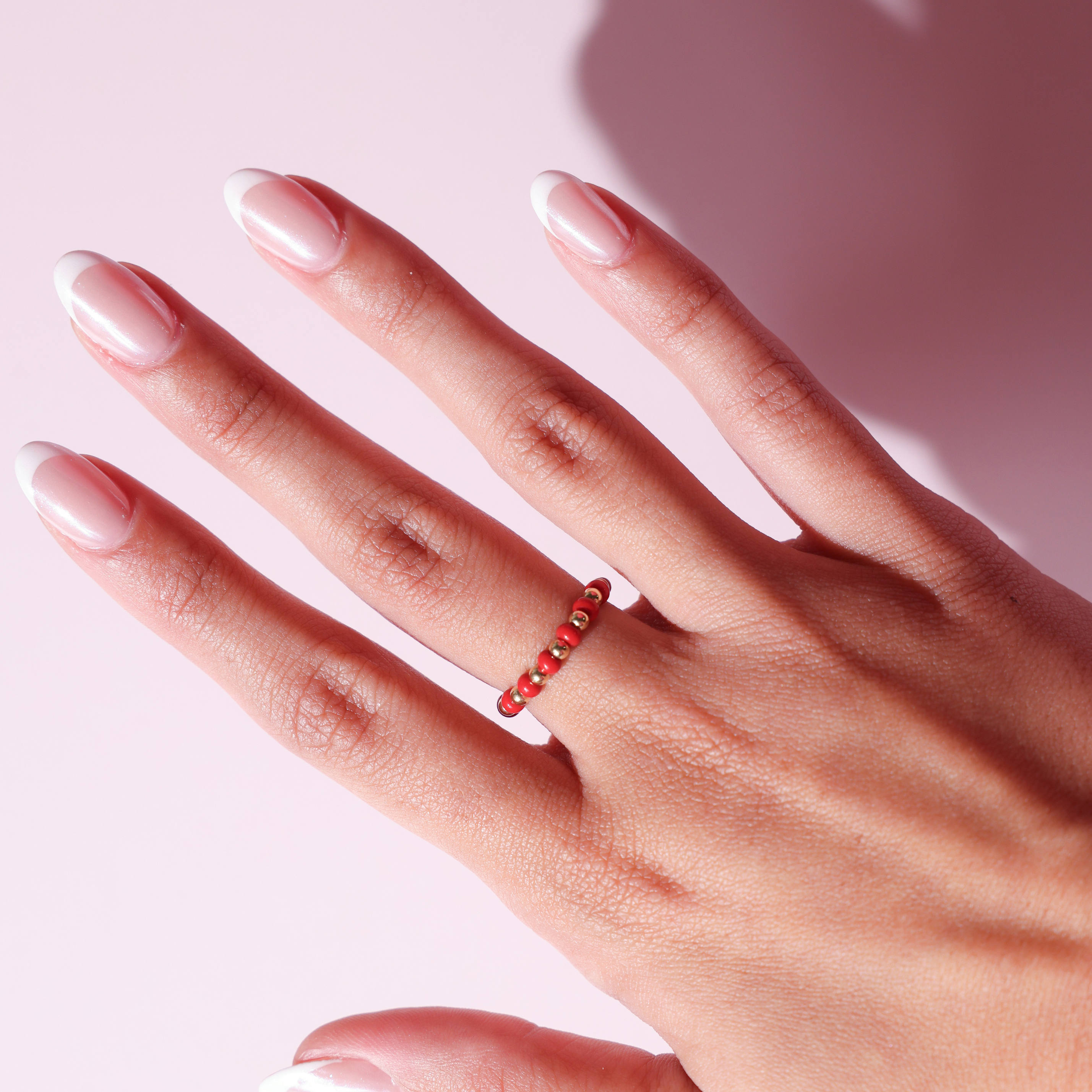 The Poppi Ring in Crimson Red