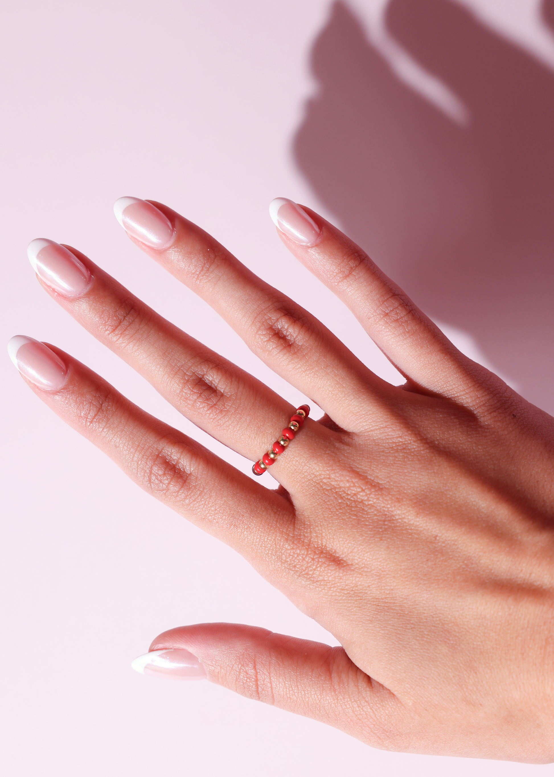 The Poppi Ring in Crimson Red