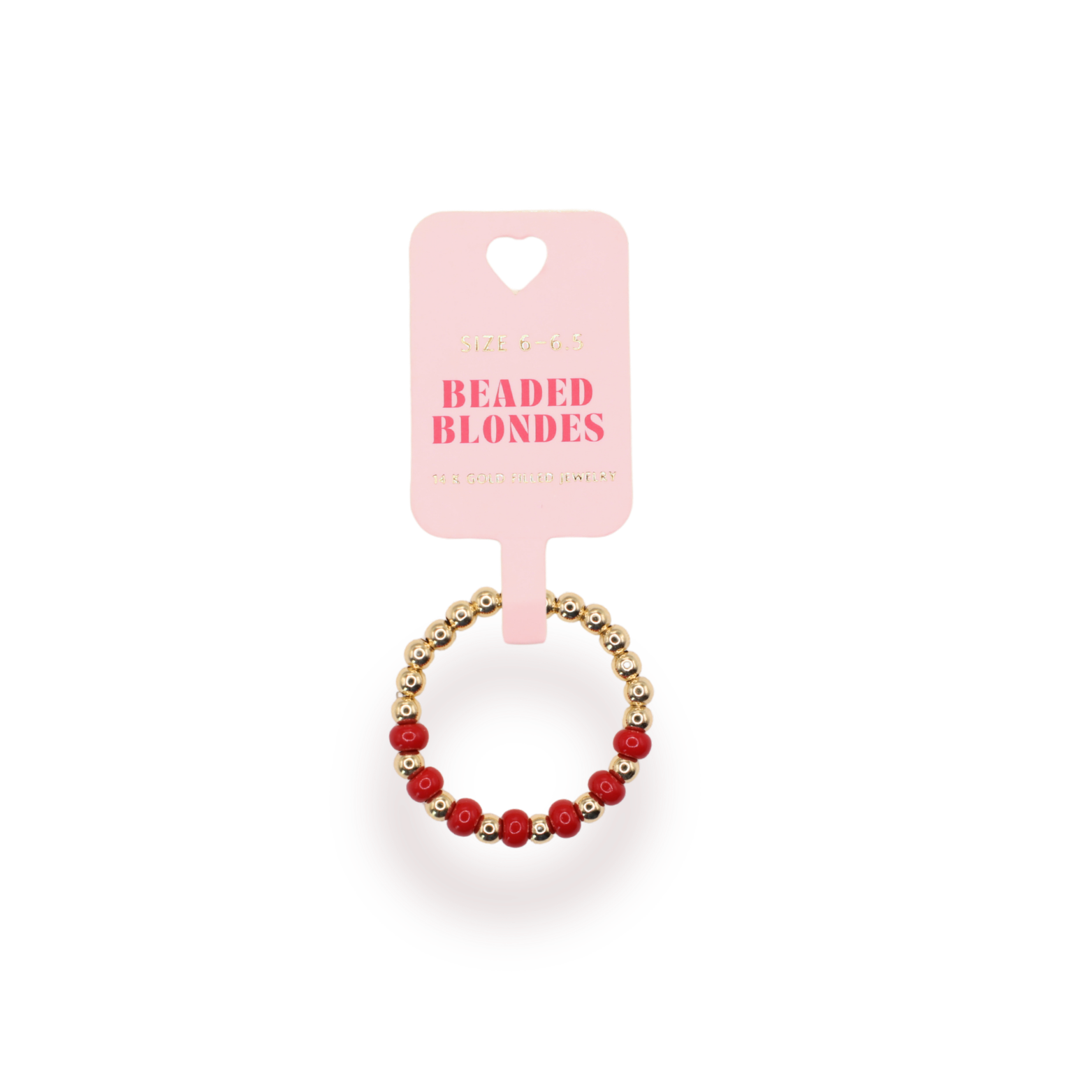 The Poppi Ring in Crimson Red