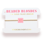 Chi Omega Block Bracelet on Gold