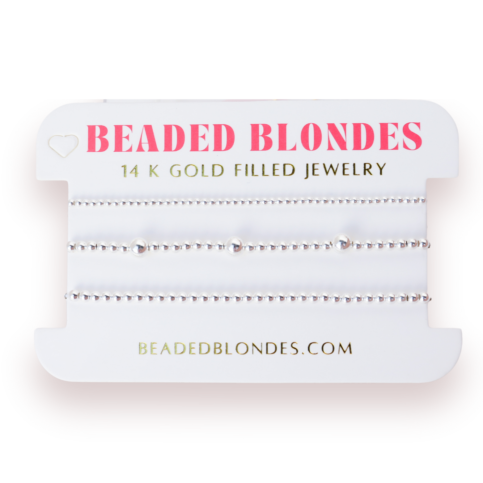 Dainty Everyday Bracelet Stack in Silver (Set of 3)