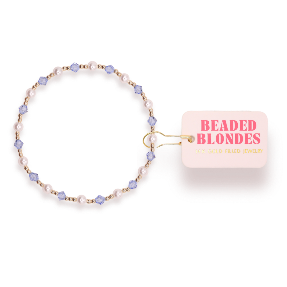 Blue Pearl June Bracelet