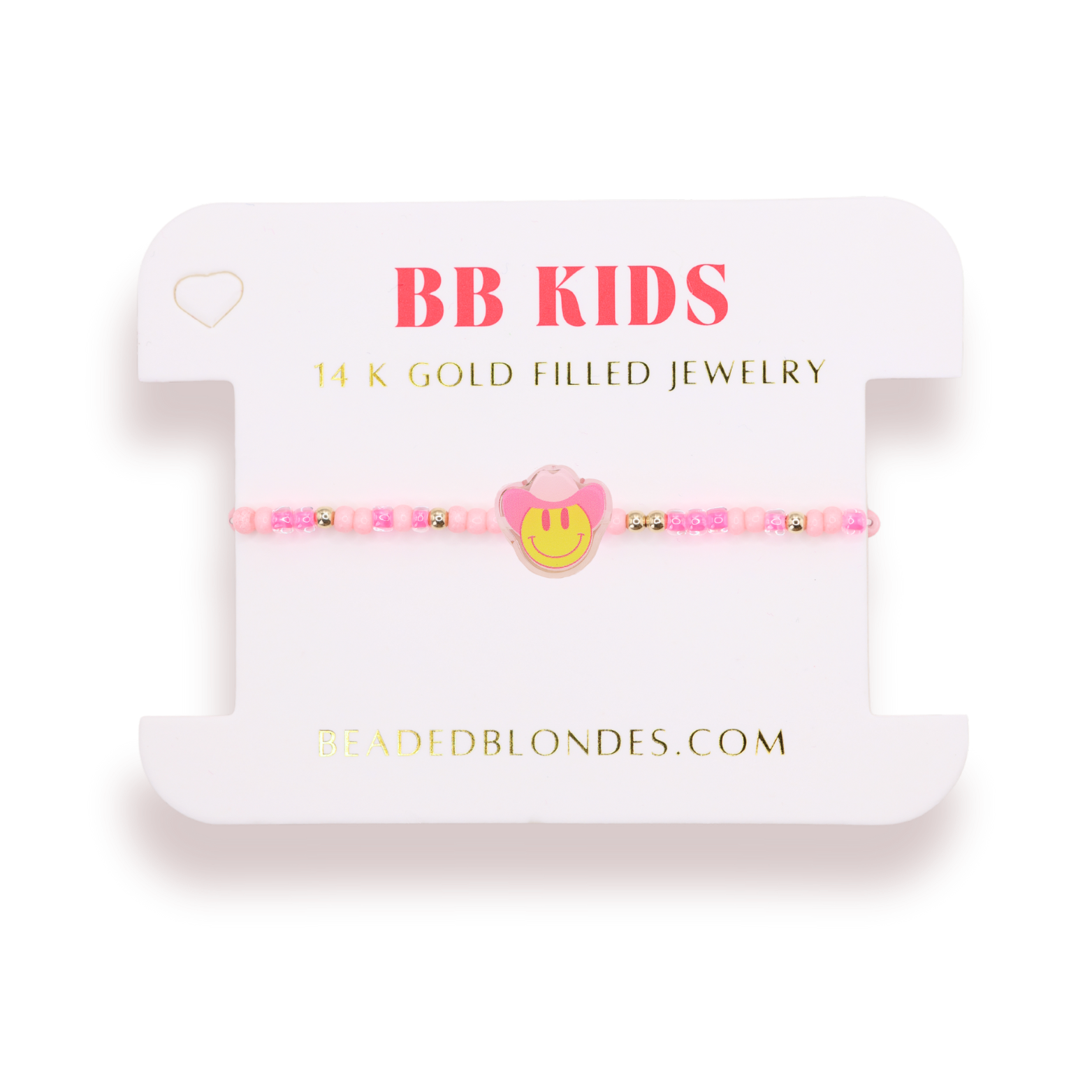 Smiley Cowgirl Bracelet on Color (Kids Size)