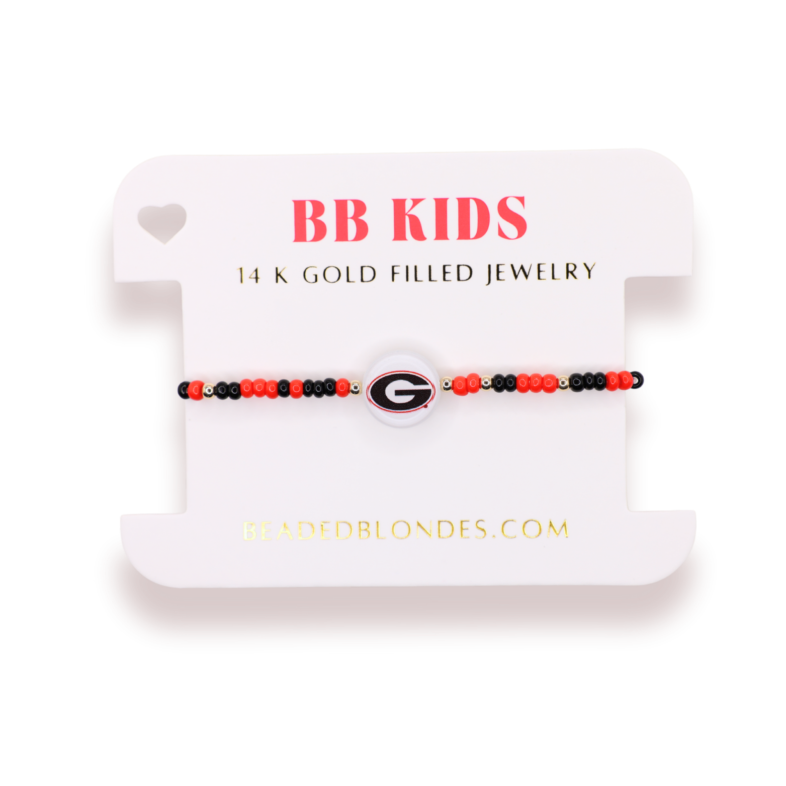 Georgia Logo Flip Bracelet on Color (Kids Size)