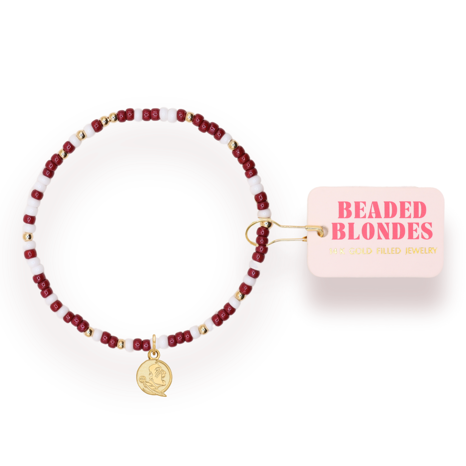 Florida State Logo Bracelet Charm on Color