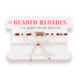 TXST Logo Bracelet + Pearl Bow Stack of 2