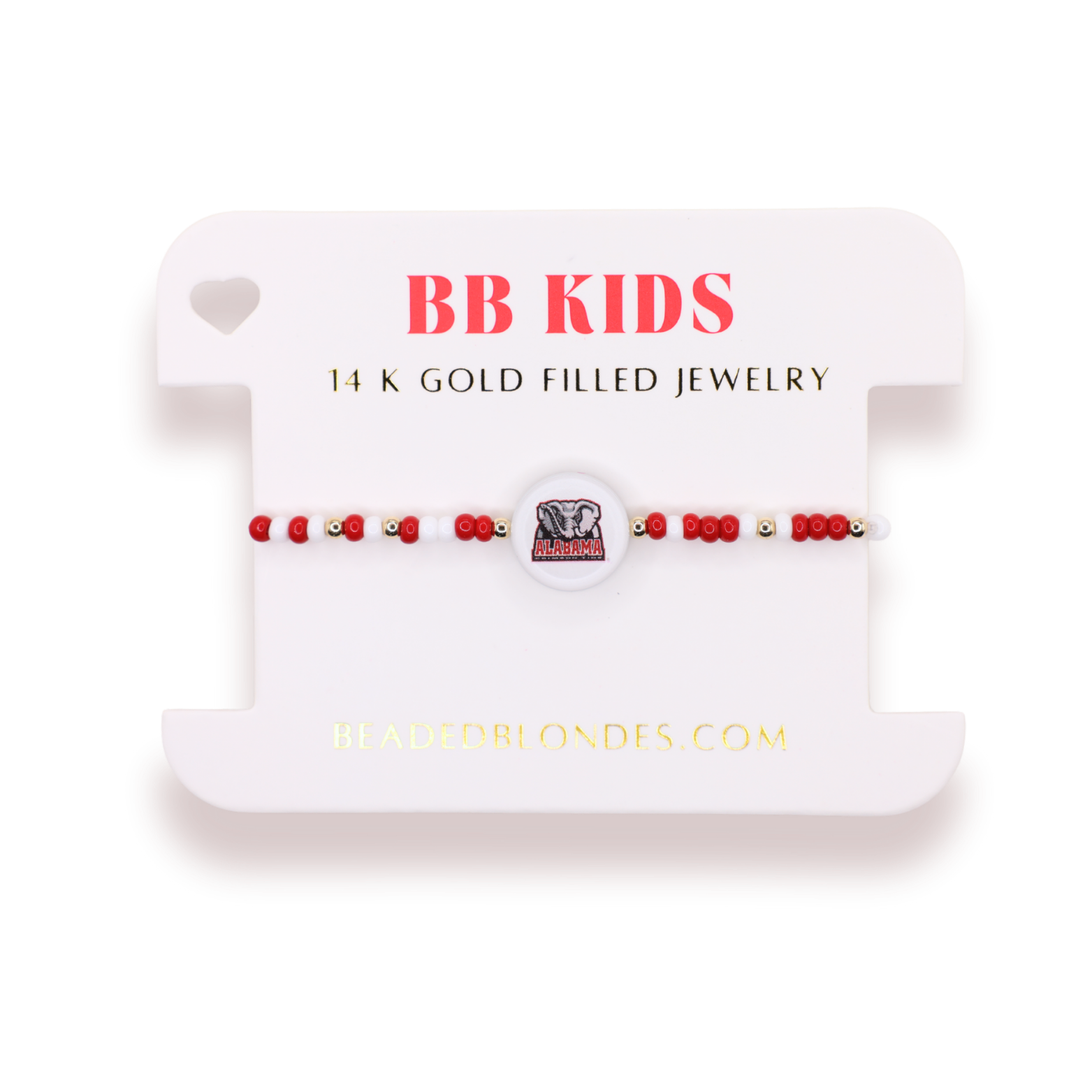 Alabama Logo Flip Bracelet on Color (Kids Size)