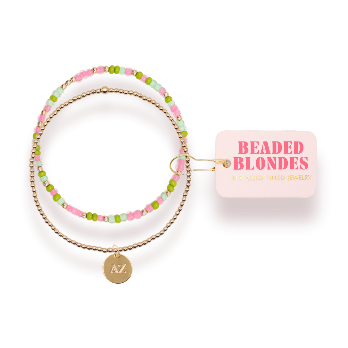 Delta Zeta Sprinkle + Charm Bracelet Stack