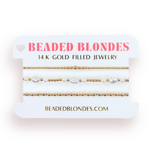 Stack of 3: Dainty Hilo, Lana Pearl, Dainty Katy Bracelet