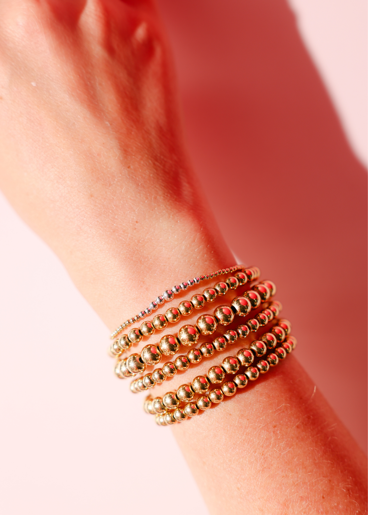 Dainty Hilo Bracelet in Gold with Silver