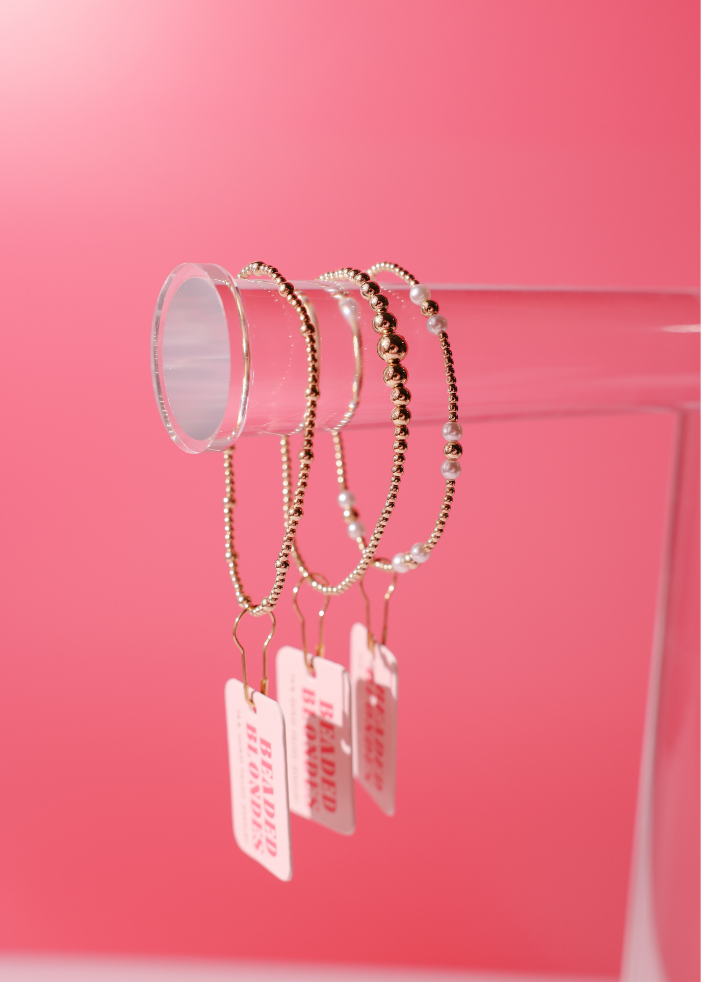 Stack of 3: Iris Pearl, Hilo Gold & Dainty June Bracelet