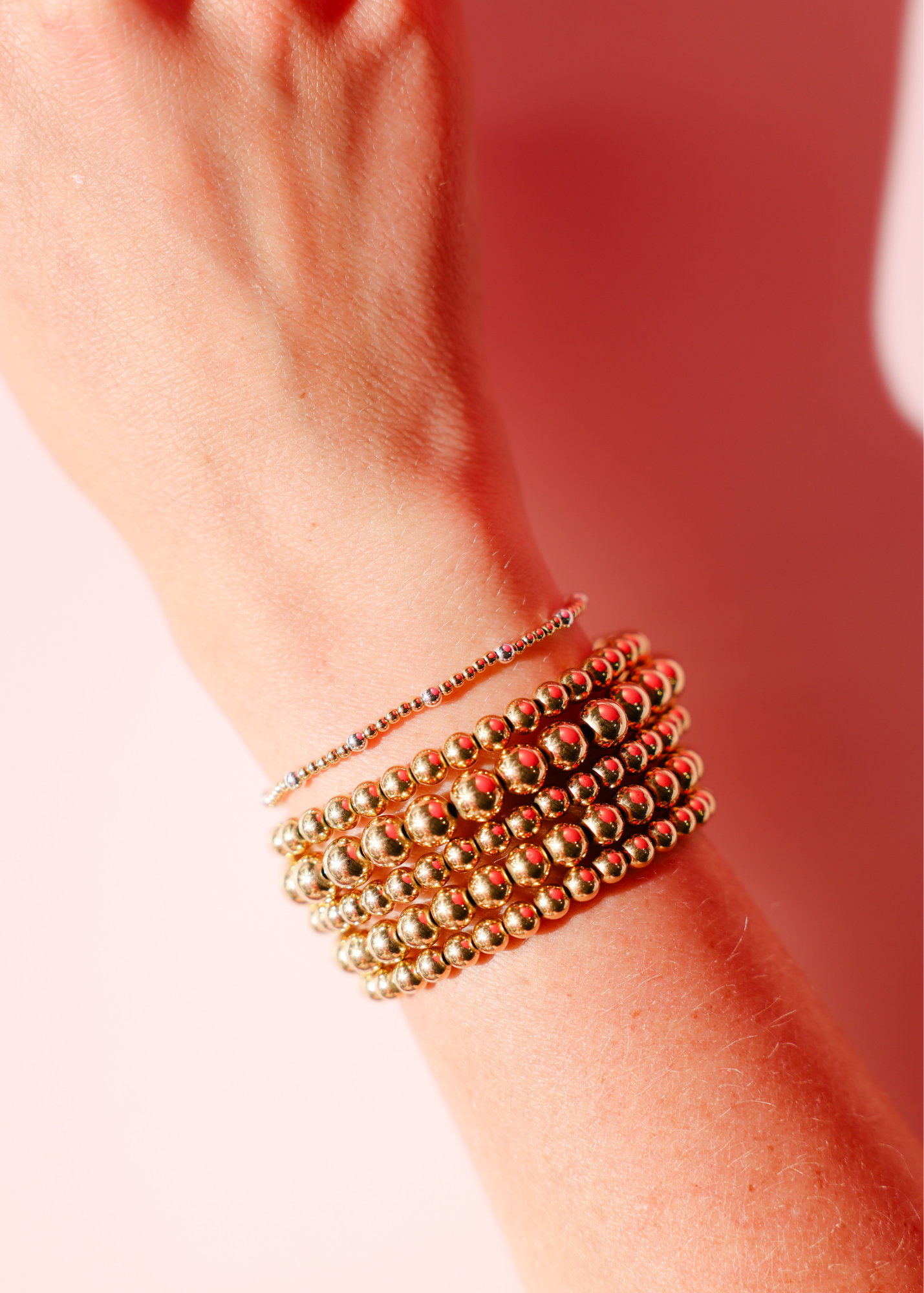 Dainty June Bracelet in Gold with Silver