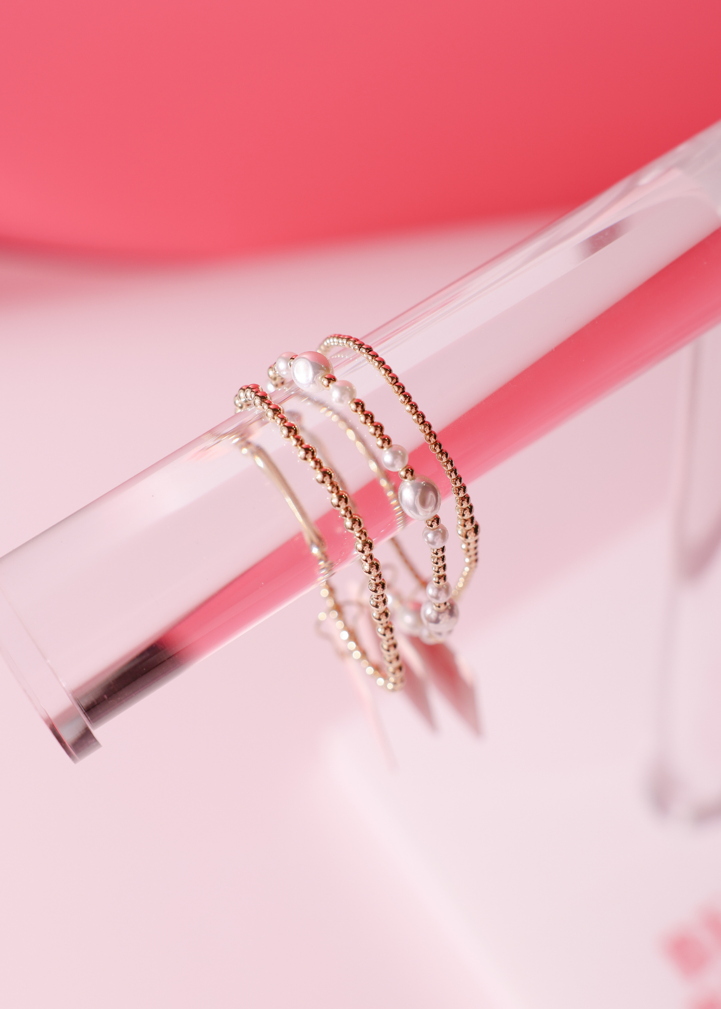 Stack of 3: Dainty Hilo, Lana Pearl, Dainty Katy Bracelet