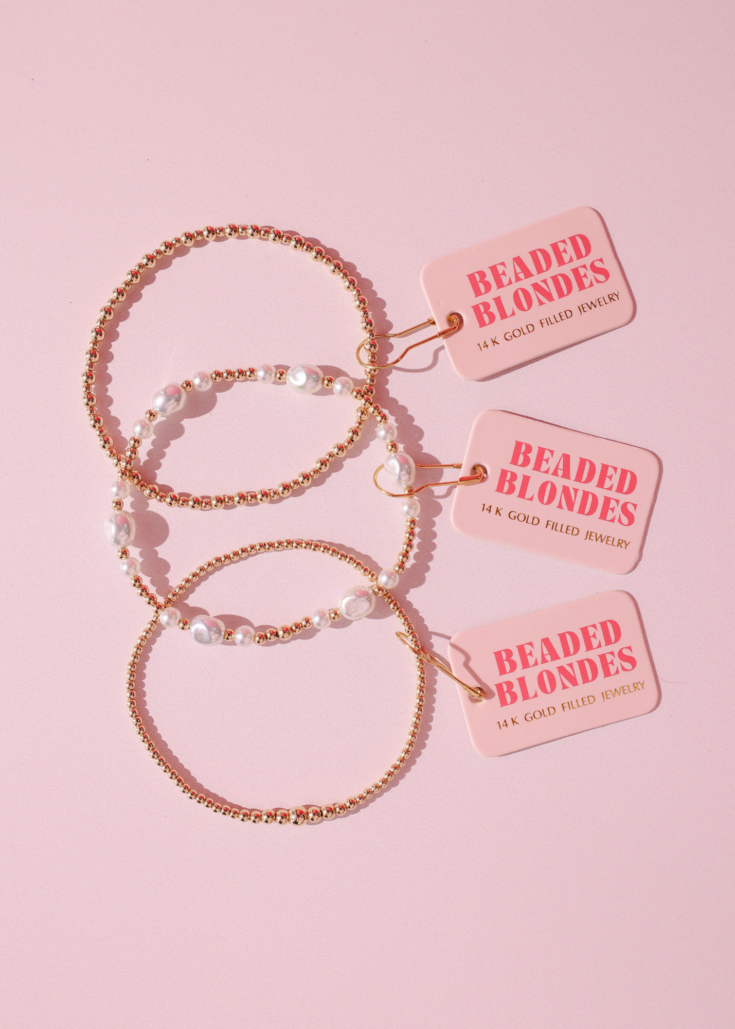 Stack of 3: Dainty Hilo, Lana Pearl, Dainty Katy Bracelet