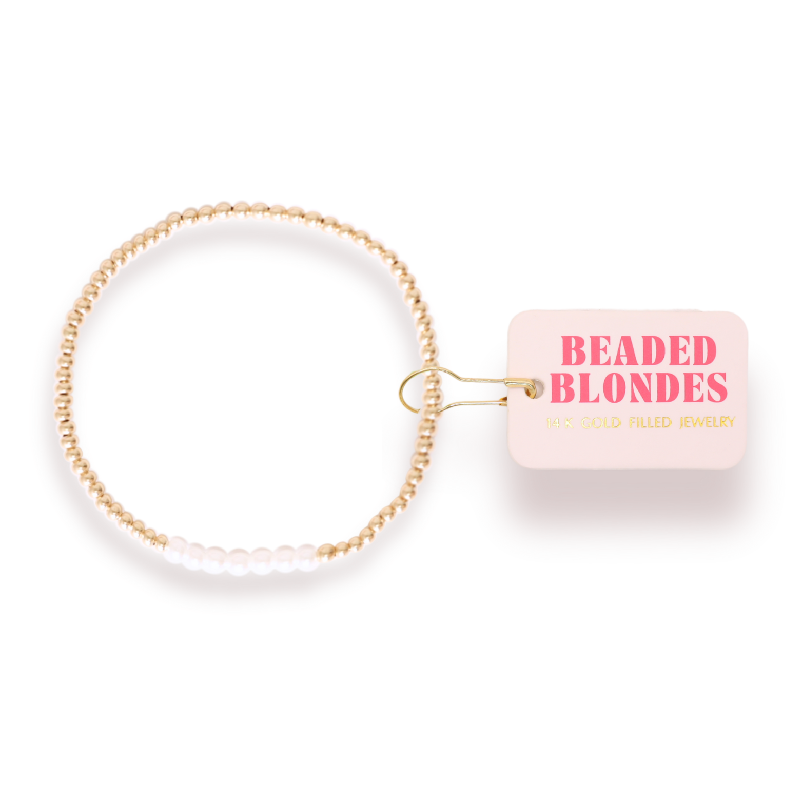 Dainty Sophia Pearl Bracelet in Gold