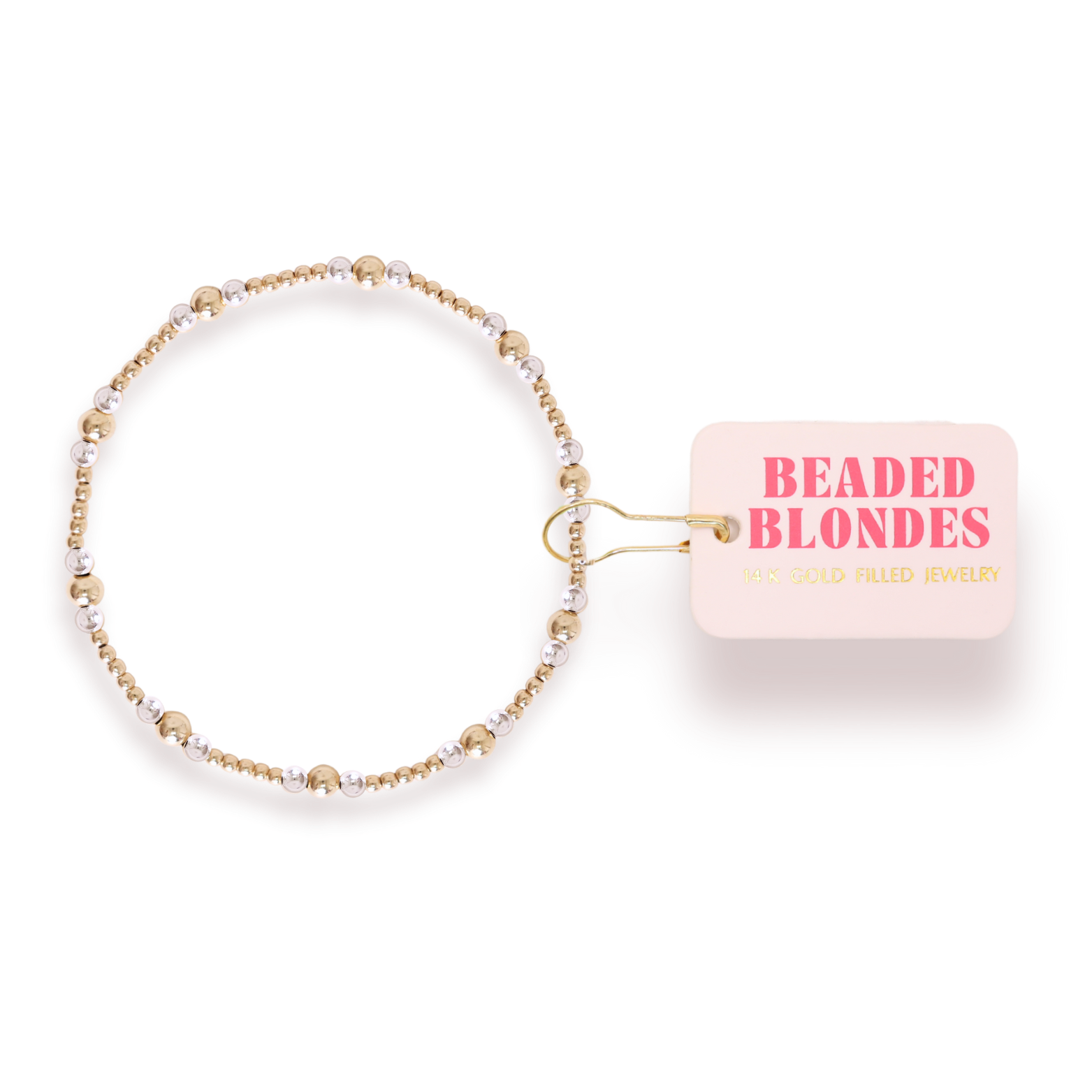 Dainty Sutton Bracelet in Gold with Silver