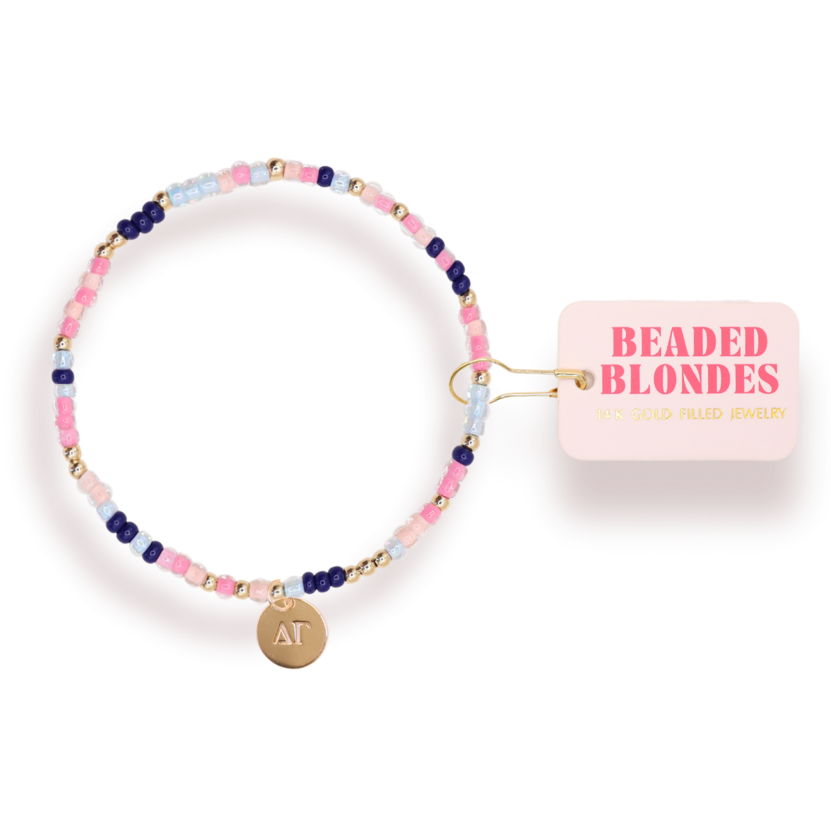 Delta Gamma Sprinkle Charm Bracelet