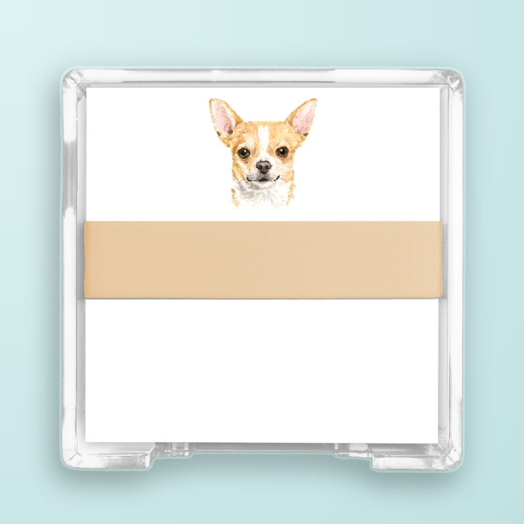 Chihuahua Portrait Desk Set