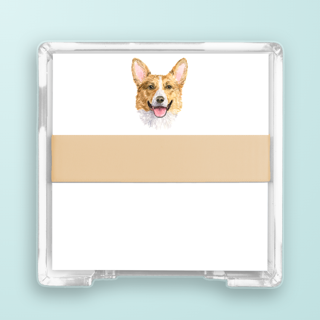 Corgi Portrait Desk Set
