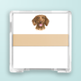 Brown Dachshund Portrait Desk Set