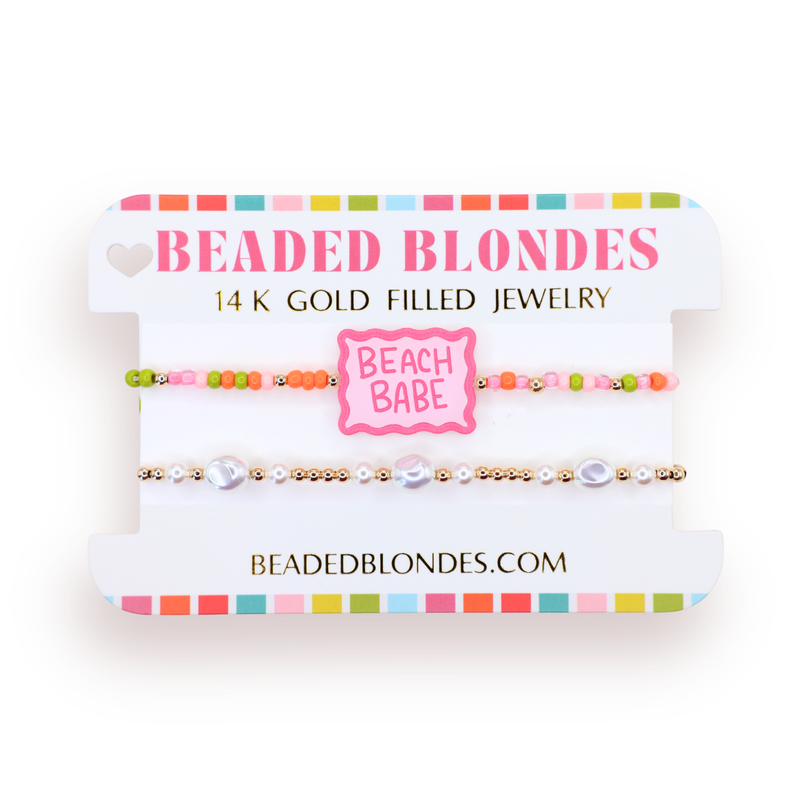 Beach Babe Bracelet + Lana Pearl Bracelet Stack of 2