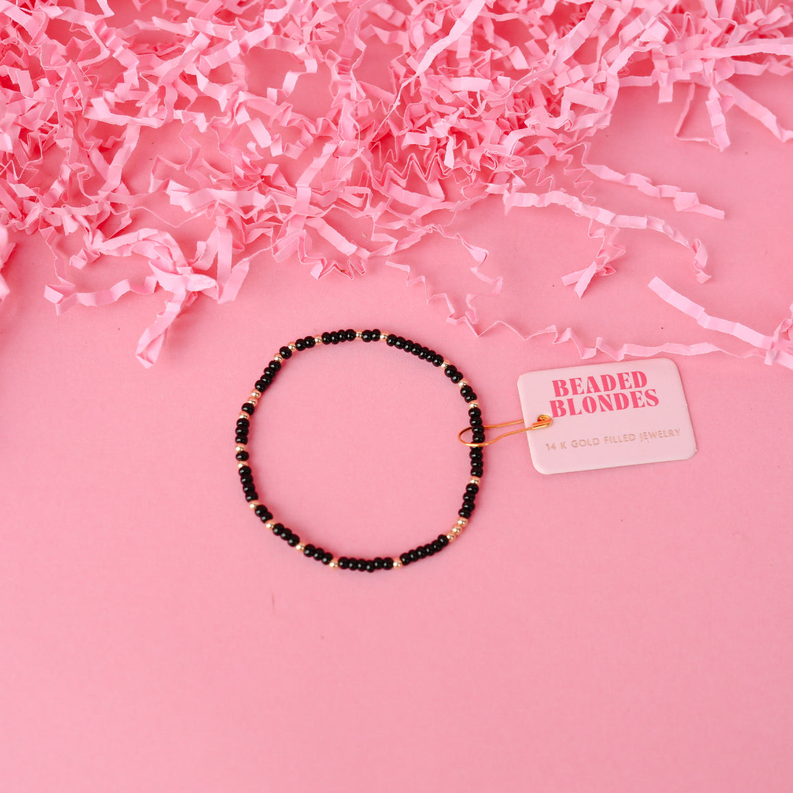 Black Sprinkle Bracelet
