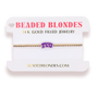 TCU Logo Bracelet on Gold