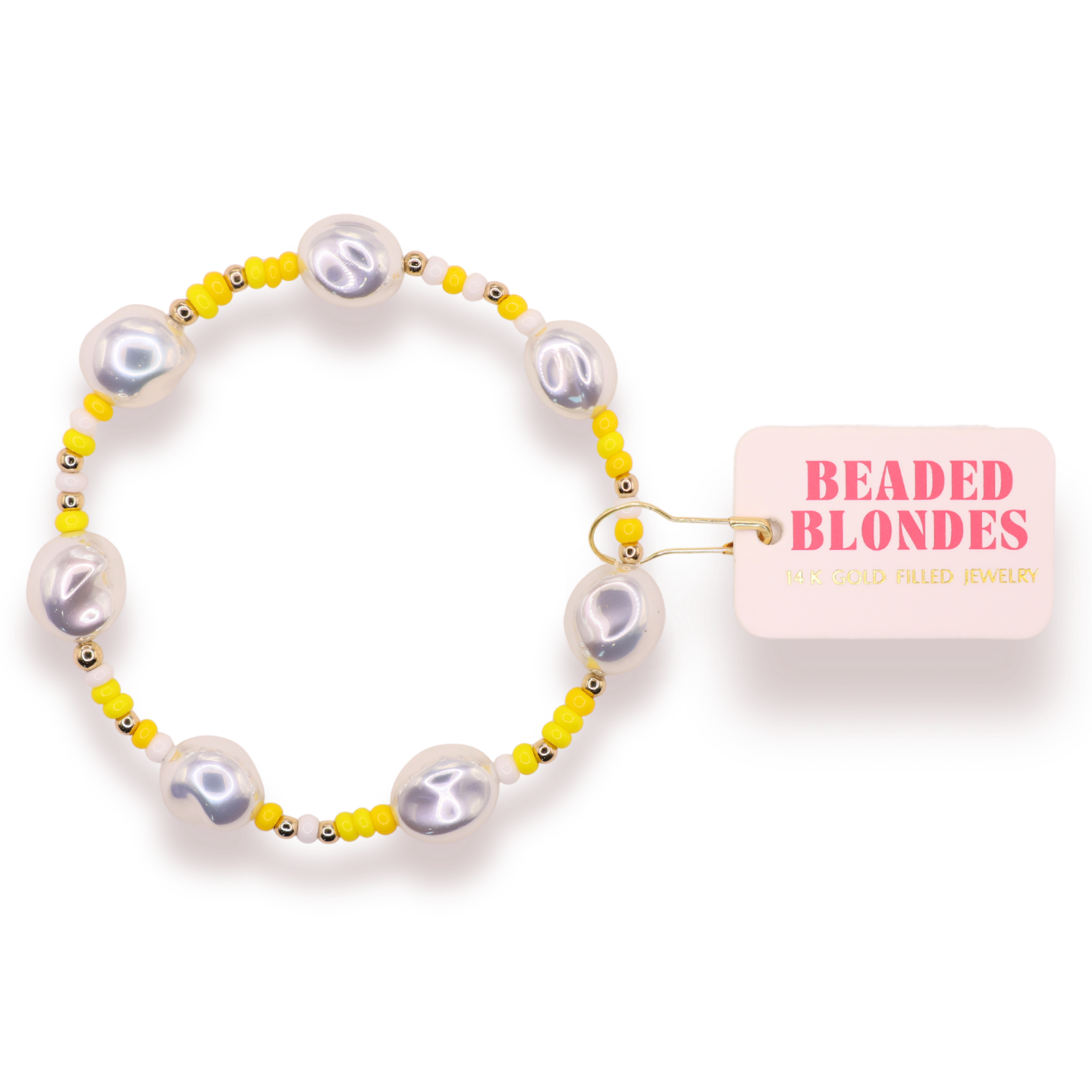 Yellow and White Sadie Sprinkle Bracelet