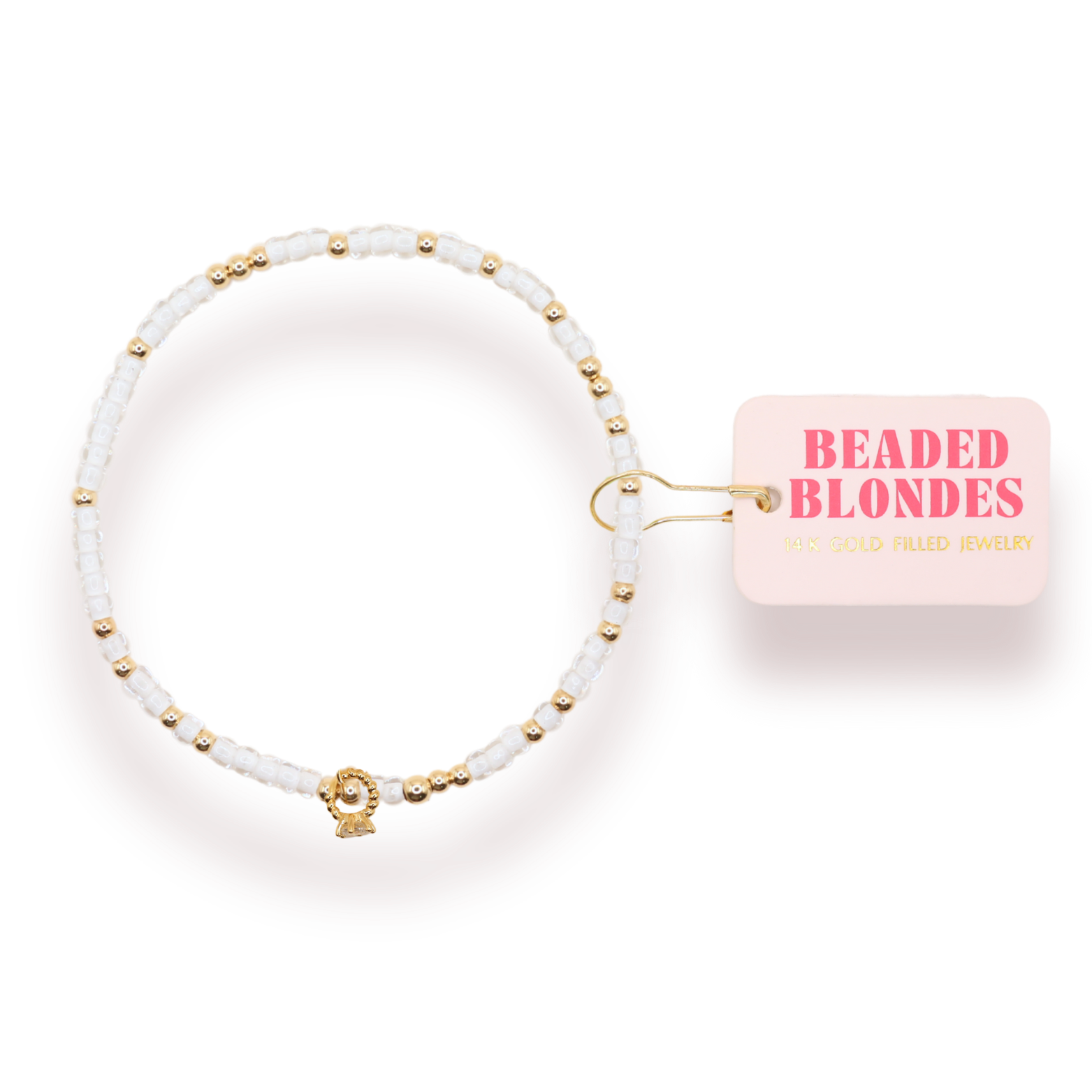 Engagement Ring Charm Sprinkle Bracelet