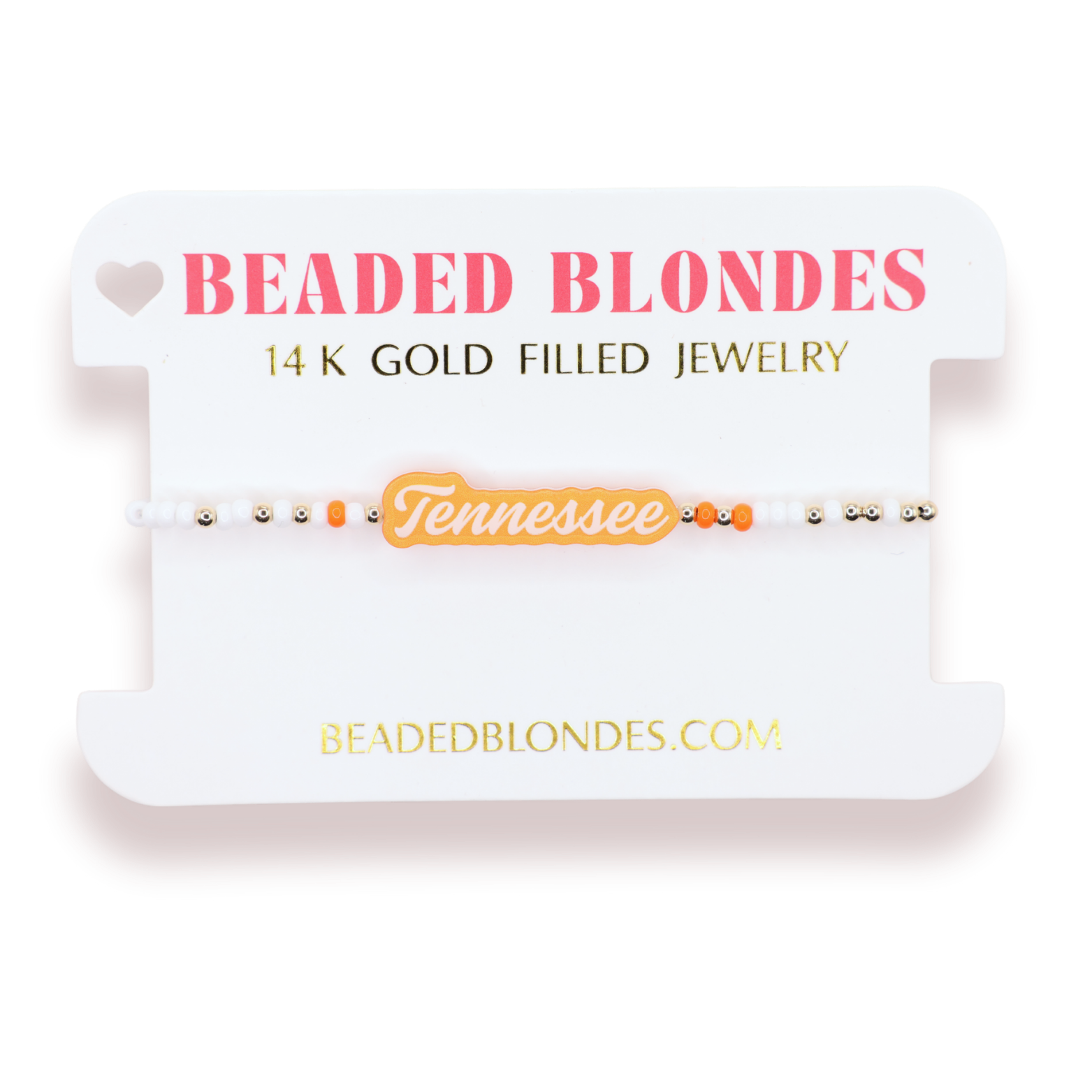 Tennessee Word Bracelet on Color