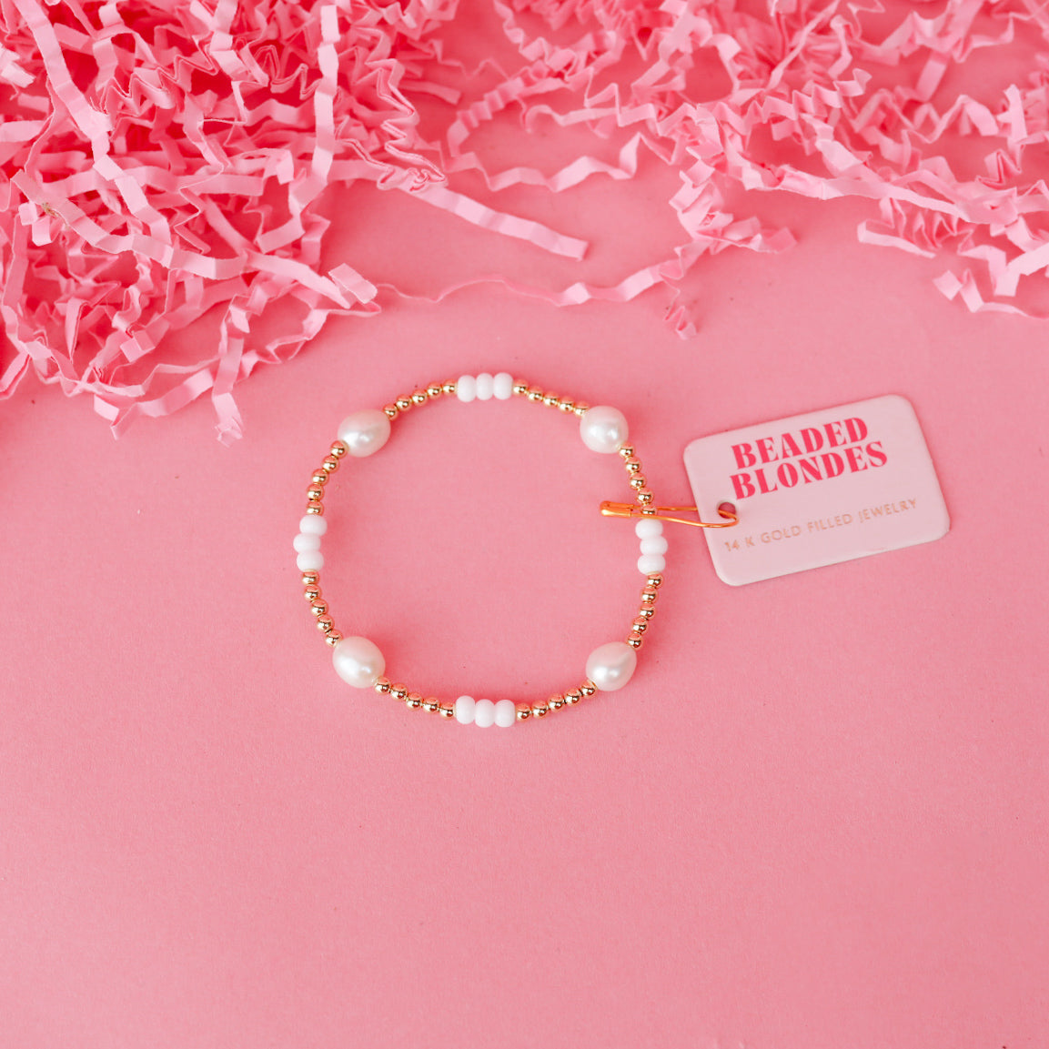 Pearl Poppi Bracelet in White (Kids Size)
