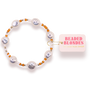 Burnt Orange and White Sadie Sprinkle Bracelet