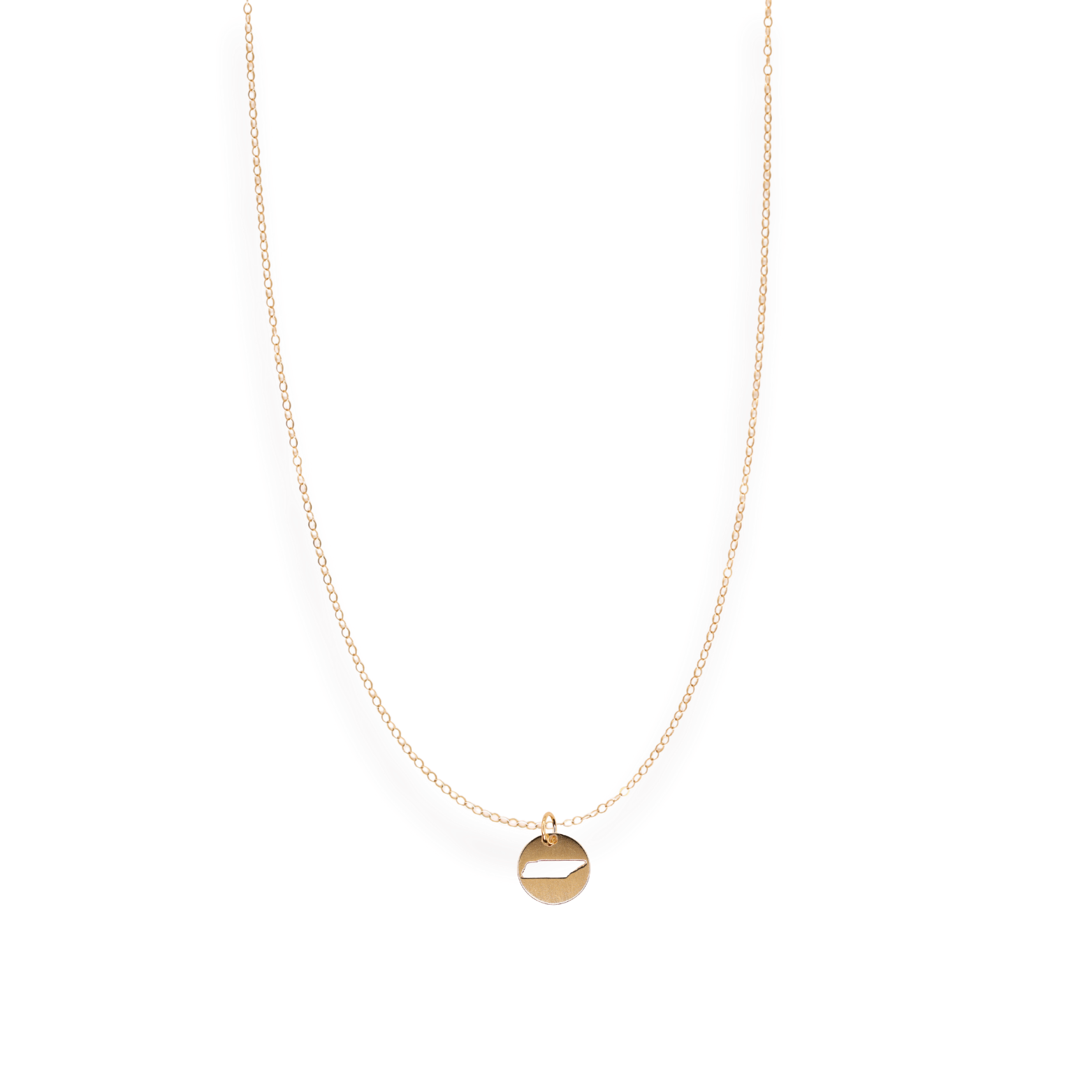 Tennessee State Cut Out Charm Necklace