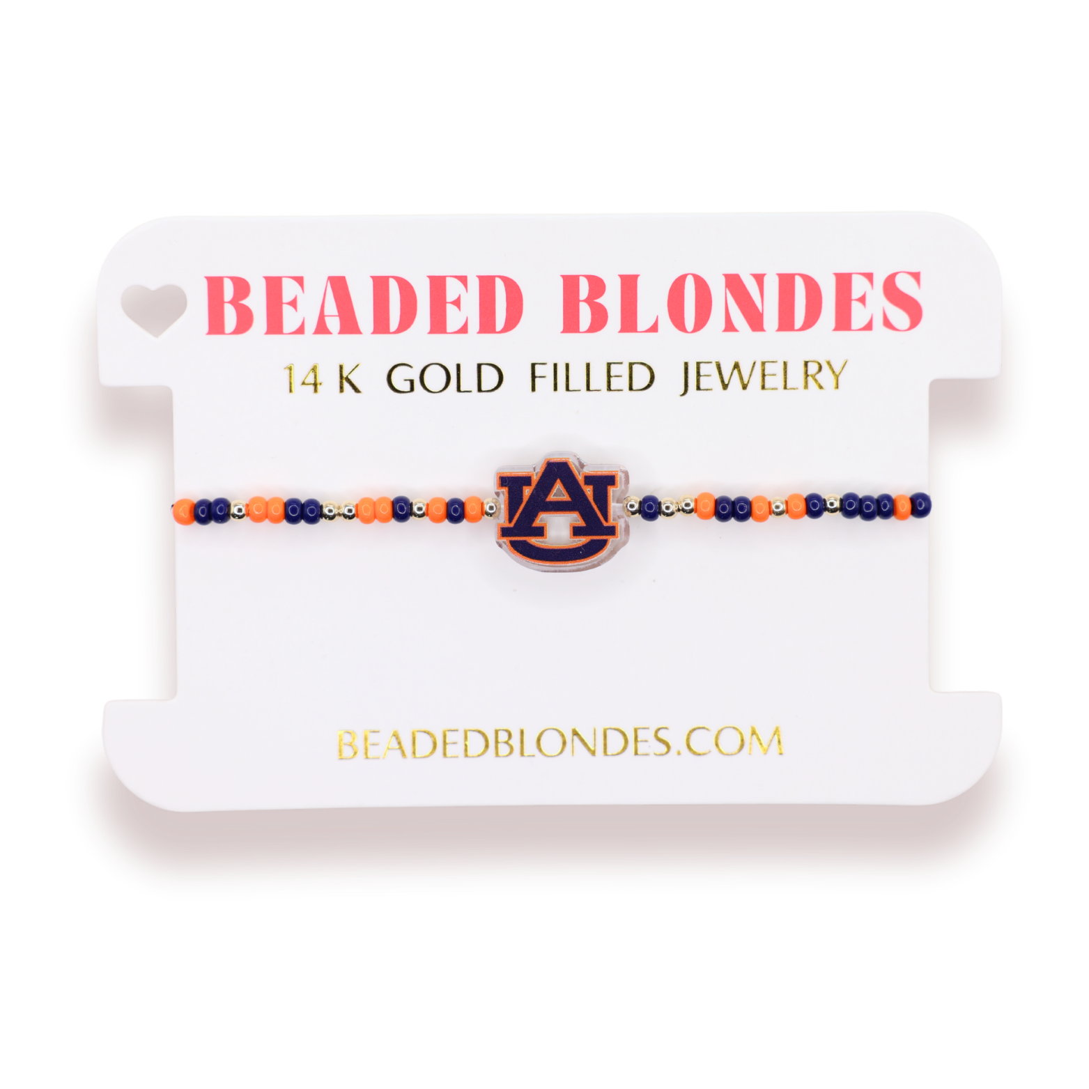 Auburn Logo Bracelet on Color