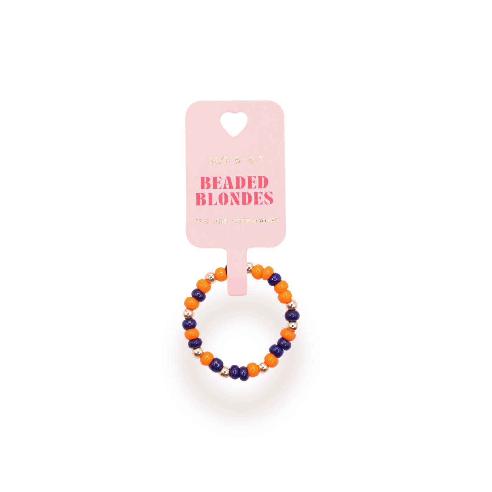 Navy & Orange Sprinkle Ring