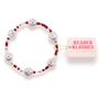 Maroon and White Sadie Sprinkle Bracelet