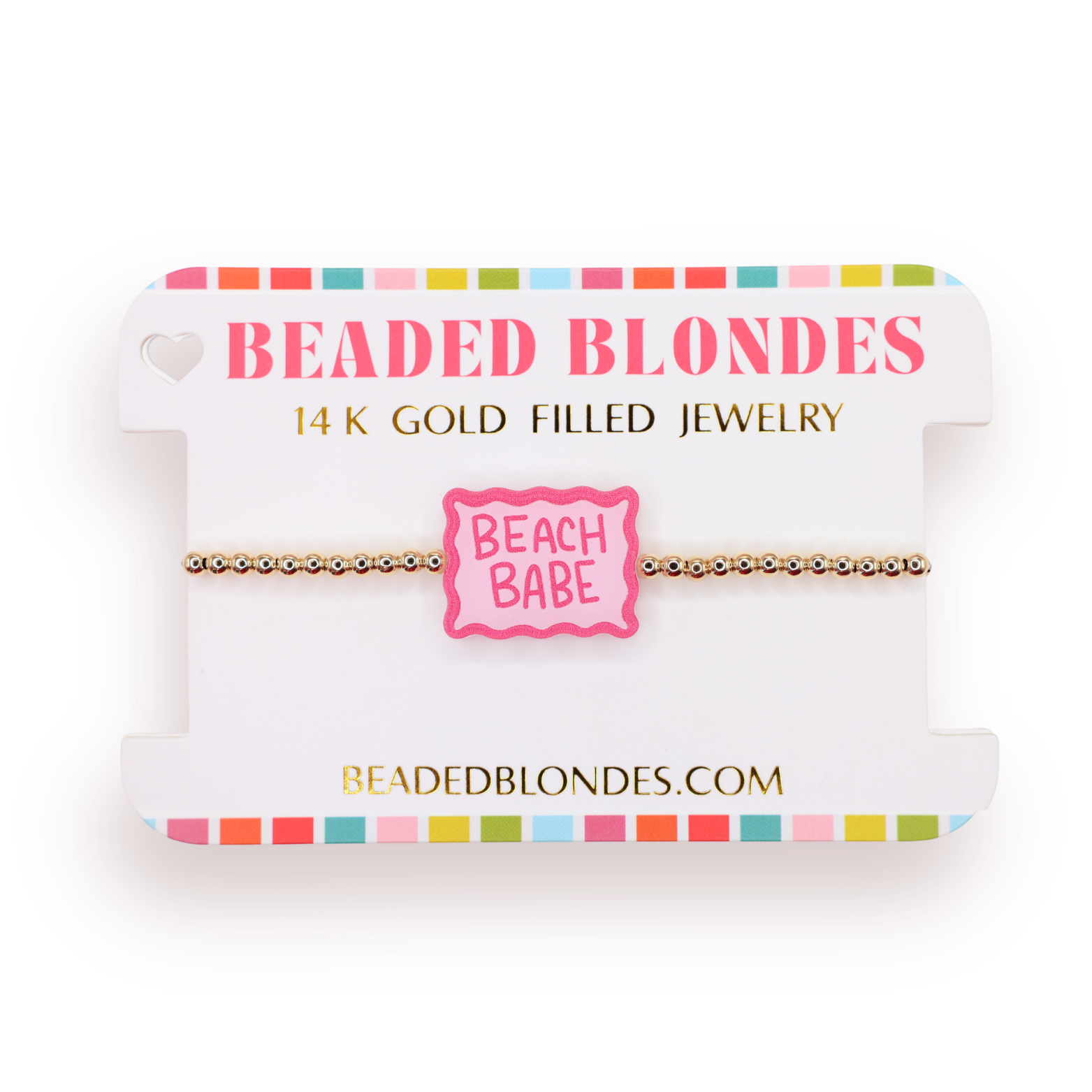 Beach Babe Bracelet on Gold