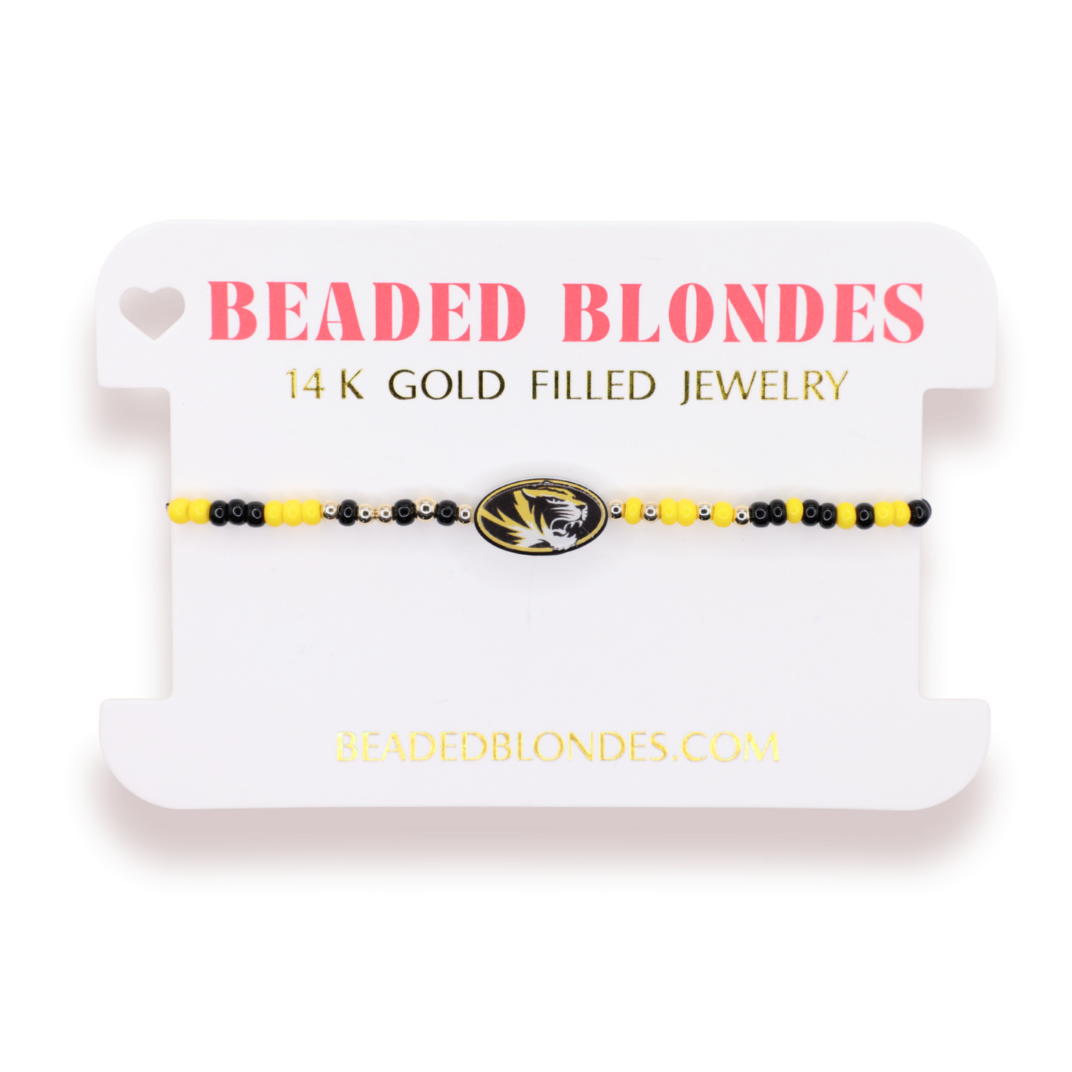 Mizzou Logo Bracelet on Color