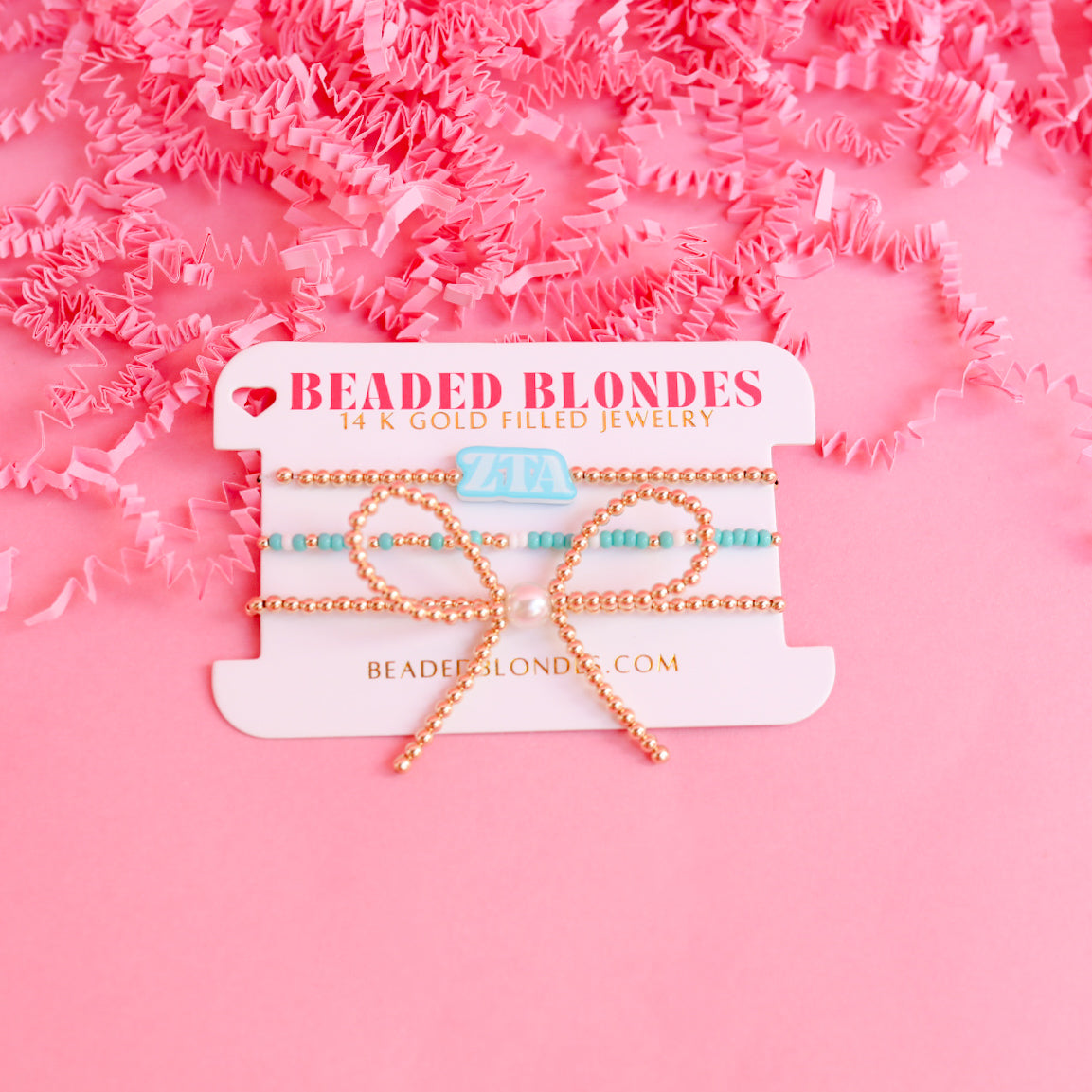 Turquoise and White Sprinkle Bracelet