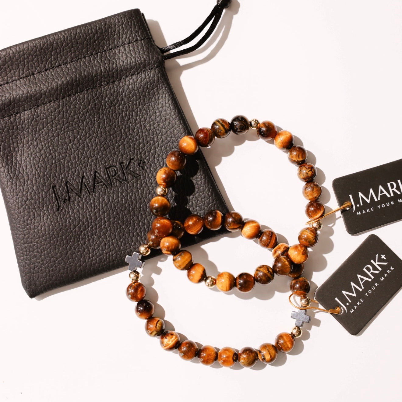 J. Mark: Tigers Eye Bracelet