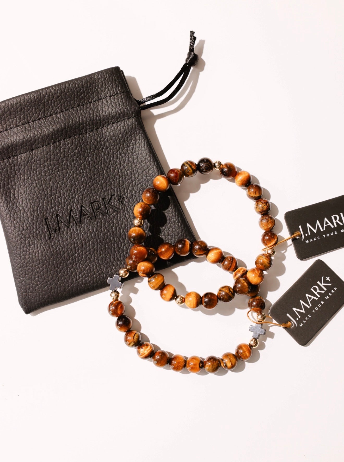 J. Mark: Tigers Eye Bracelet