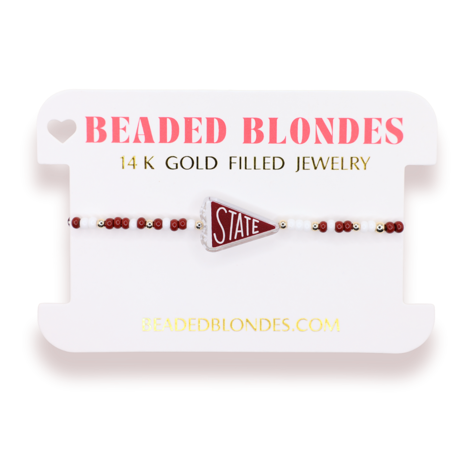 Mississippi State Flag Bracelet on Color