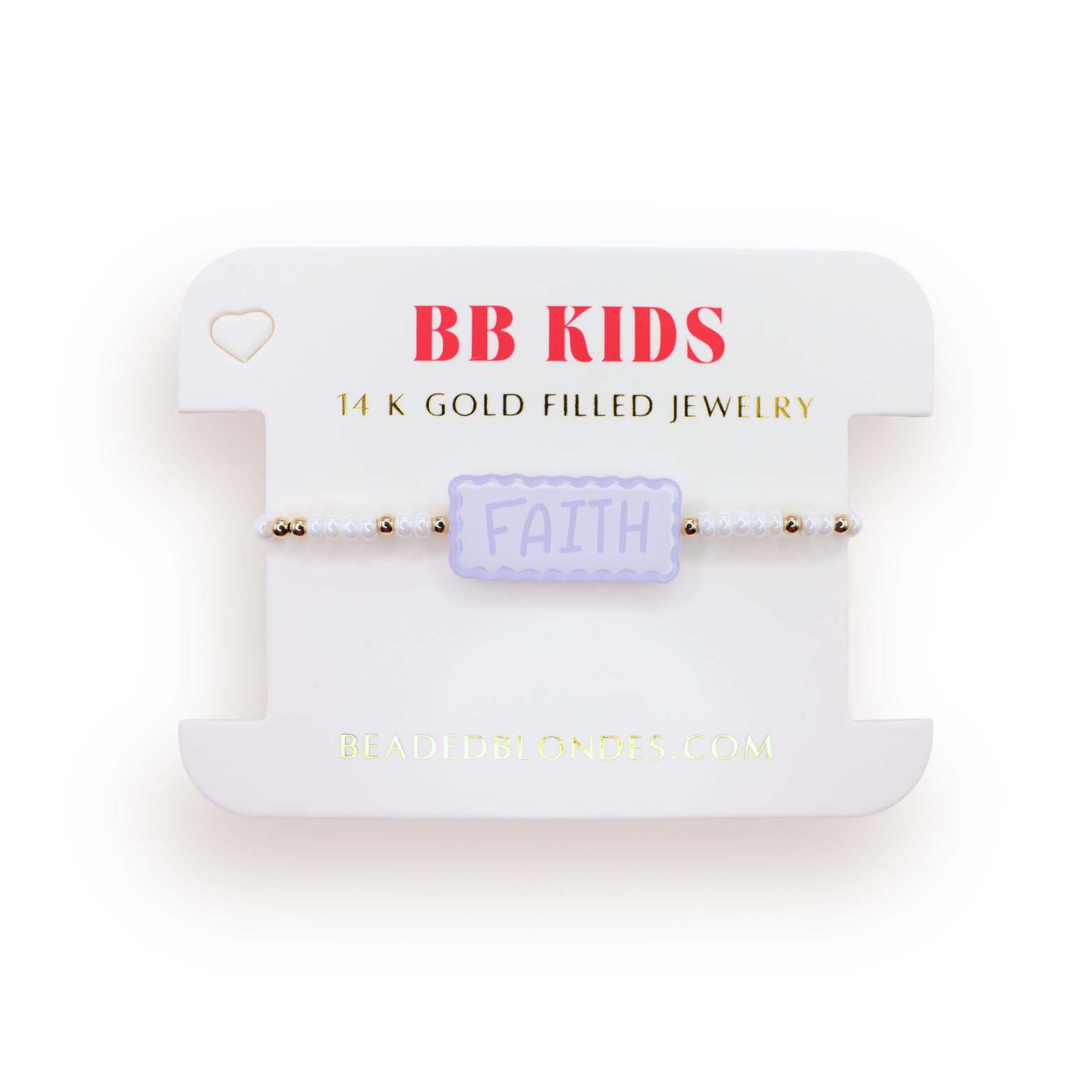 Faith Bracelet on Color (Kids Size)